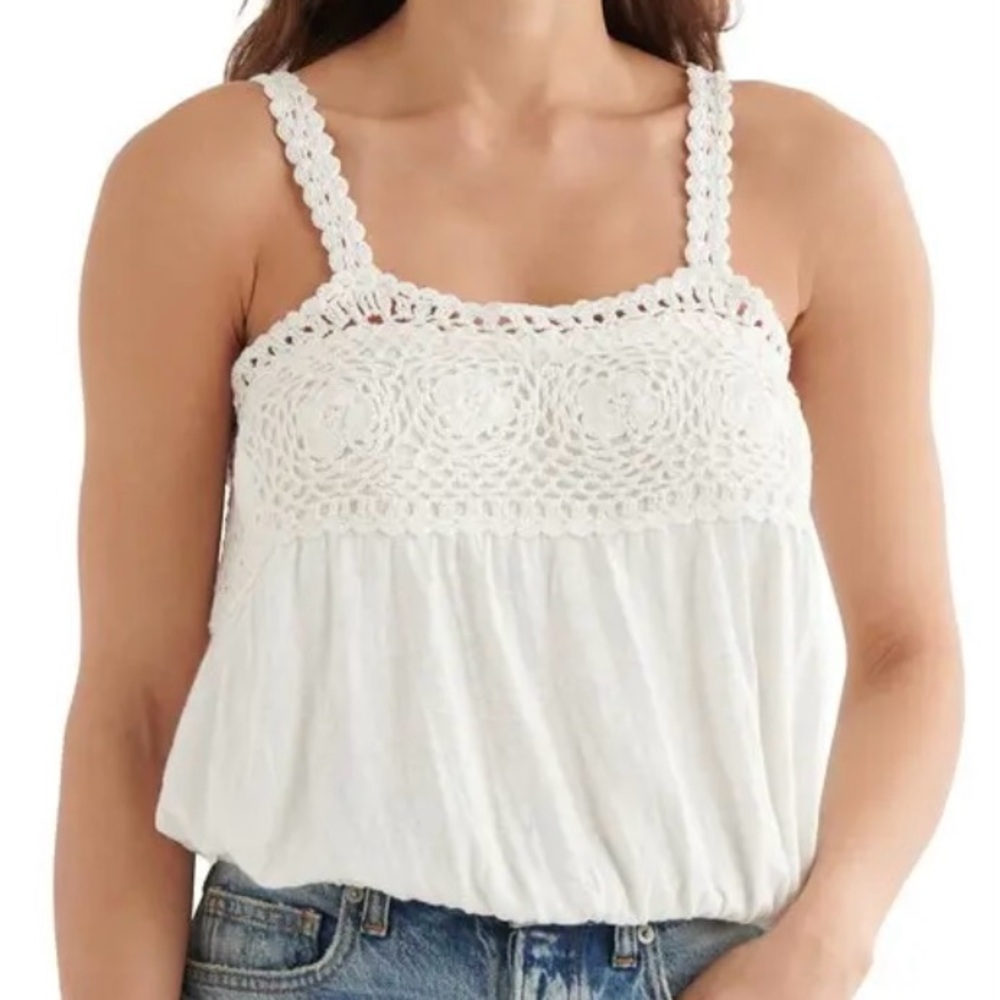 Lucky. Rand crochet tank top. XL